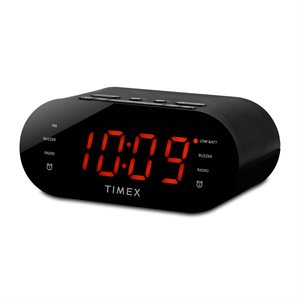 Timex T232W FM Dual Alarm Clock Radio with USB Charging - Eng PKG
