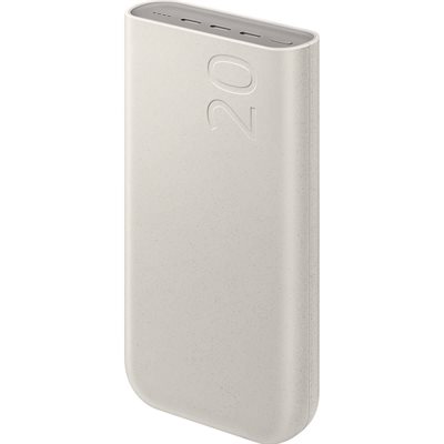 Batterie externe Samsung 20000 mAh 45 W PD USB-C à charge rapide Beige