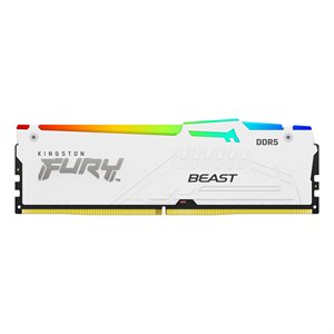 Kingston 64GB 6000MT/s DDR5 CL30 DIMM (Kit of 2) FURY Beast White RGB XMP