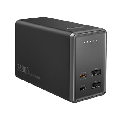 j5Create 26800mAh PD 100W 4-Ports Power Bank