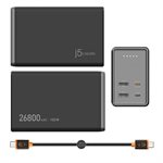 j5Create Batterie externe de 26800mAh PD 100W 4 ports