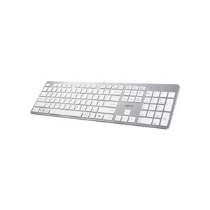 Adesso USB-C Multi OS Scissor Switch Keyboard With CoPilot Ai Hotkey White