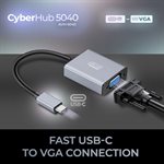 Adesso USB C to VGA Adapter at 1080P/60Hz