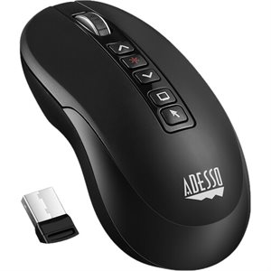 Adesso 2.4Ghz Wireless Presenter Mouse with Laser Pointer and Air Mouse