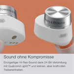 Bowers & Wilkins Pi5 S2 TW Earbuds  Active Noise Cancellation, Qualcomm aptX Technology  Cloud Grey