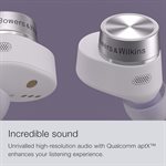 Bowers & Wilkins Pi5 S2 TW Earbuds  Active Noise Cancellation, Qualcomm aptX Technology Spring Lilac