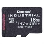 Kingston 16GB microSDHC Industrial C10 A1 pSLC Card Single Pack w/o Adapter