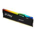 Kingston 16GB 6000MT/s DDR5 CL36 DIMM FURY Beast RGB Black EXPO