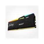 Kingston 32GB 6000MT/s DDR5 CL36 DIMM (Kit of 2) FURY Beast RGB Black EXPO