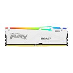 Kingston 16GB 6000MT/s DDR5 CL36 DIMM FURY Beast RGB White EXPO