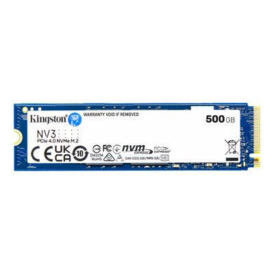 Kingston 500GB NV3 M.2 2280 PCIe 4.0 NVMe SSD / R6000-W2200MBps/s