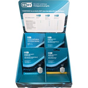 Présentoir ESET (chargé de 30 produits / 9 SKU)