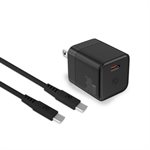 Caseco GaN 30W Wall Charger with 100W Type C to Type C Cable (Black)