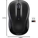 Logitech M325 Wireless Optical Mouse, Unifying Receiver