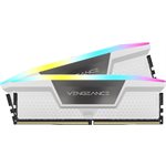 CORSAIR VENGEANCE RGB DDR5 64GB (2 x 32GB) DDR5 6000 CL30-36-36-76 1.40V Intel XMP & AMD EXPO - WHIT