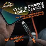 ArmorAll 6FT braided C to C cable