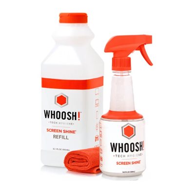 WHOOSH Combo: Screen Shine Refill 950ml and Screen Shine PRO 500ml bottle (Refillable)