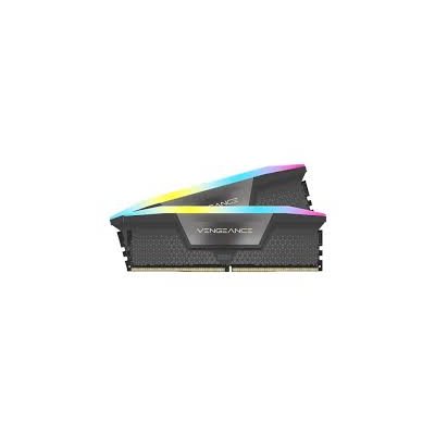 CORSAIR VENGEANCE RGB DDR5 32GB (2 x 16GB) DDR5 6400 CL30-40-40-104 1.40V AMD EXPO - GREY