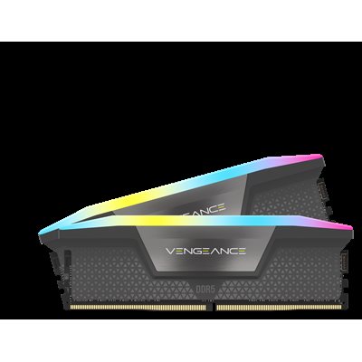 CORSAIR VENGEANCE RGB DDR5 32GB (2 x 16GB) DDR5 6400 CL30-40-40-104 1.40V AMD EXPO - GREY