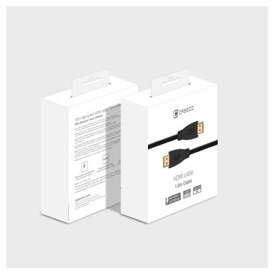 Caseco High-Speed Braided HDMI Cable w/ Ethernet 5FT (1.8M) Black