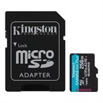 Kingston 256GB microSDXC Canvas Go Plus Gen4  200MB/s A2 U3 V30 Card + Adapter