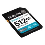 Kingston 512GB SDXC Canvas Go Plus Gen4 200MB/s C10 UHS-I U3 V30
