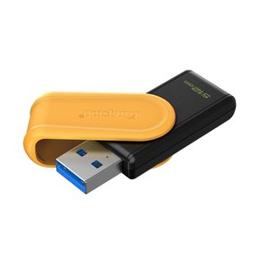 Kingston 512GB Portable USB 3.2 Gen 1 DataTraveler Exodia S (Black/Yellow)
