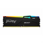 Kingston 128GB 5600MT/s DDR5 CL40 DIMM (Kit of 2) FURY Beast RGB