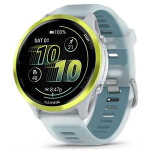 Garmin Forerunner 570 - 47mm Amp Yellow Aluminum with Translucent Whitestone/Turquoise Band