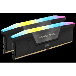 CORSAIR VENGEANCE RGB DDR5 64GB (2 x 32GB) DDR5 6400 CL42-52-52-104 1.35V Intel XMP - BLACK