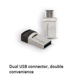Transcend 32GB, USB3.1, Flash Drive, OTG, Type A&C, Silver