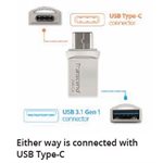 Transcend 32GB, USB3.1, Flash Drive, OTG, Type A&C, Silver
