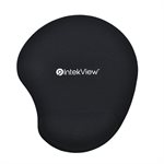 IntekView Rounded Gel wrist Mouse pad Black 160g