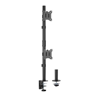 IntekView Vertical Pole Mount Dual-Screen Monitor Mount