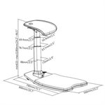 IntekView Ergonomic Standing Chair with Anti-Fatigue Mat