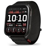 Garmin Venu X1 Black with Slate Titanium Caseback and Black ComfortFit Nylon Band