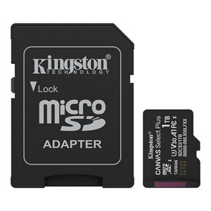 Kingston 1TB microSDXC Canvas Select Plus Gen3 100MB/s A1 Card + Adapter