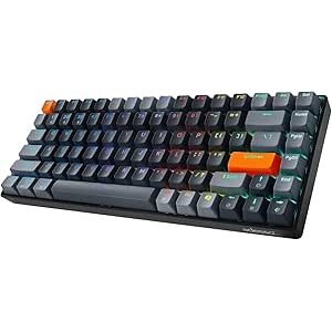 Adesso Wired/Wireless/Bluetooth Multi-OS Illuminated QMK VIA Mechanical Mini Keyboard With CoPilot