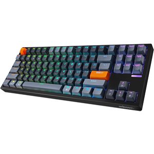Adesso Wired/Wireless/Bluetooth Multi-OS Illuminated Mechanical QMK VIA Compact Keyboard With CoPilo