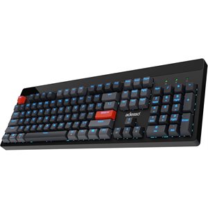 Adesso Wired/Wireless/Bluetooth Multi-OS Illuminated Mechanical QMK VIA Compact Keyboard With CoPilo