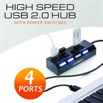 Xtreme 4 Port Type-C Hub USB 2.0 with Power Switches