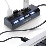 Xtreme 4 Port Type-C Hub USB 2.0 with Power Switches