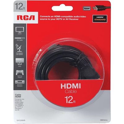 AUDIOVOX RCA Vh12hhr HDMI Cable (12ft)