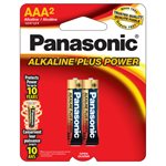 PANASONIC BATTERY AAA X 2 ALKALINE PLUS