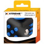 XTREME - Présentoir de Fidget Cube - 24 mcx - mix de 4 couleurs: rouge,  bleu, noir et jaune.