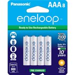 PANASONIC ENELOOP BATTERIES PRECHARGED NI-MH 12 V - AAA X8