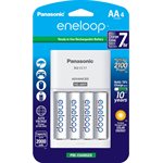 Panasonic Eneloop Pack of 4 AA Ni-MH Rechargeable Batteries with Charger