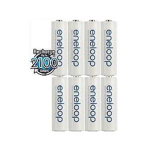 PANASONIC PILES ENELOOP PRÉCHARGÉES NI-MH 1,2 V - AAA X8